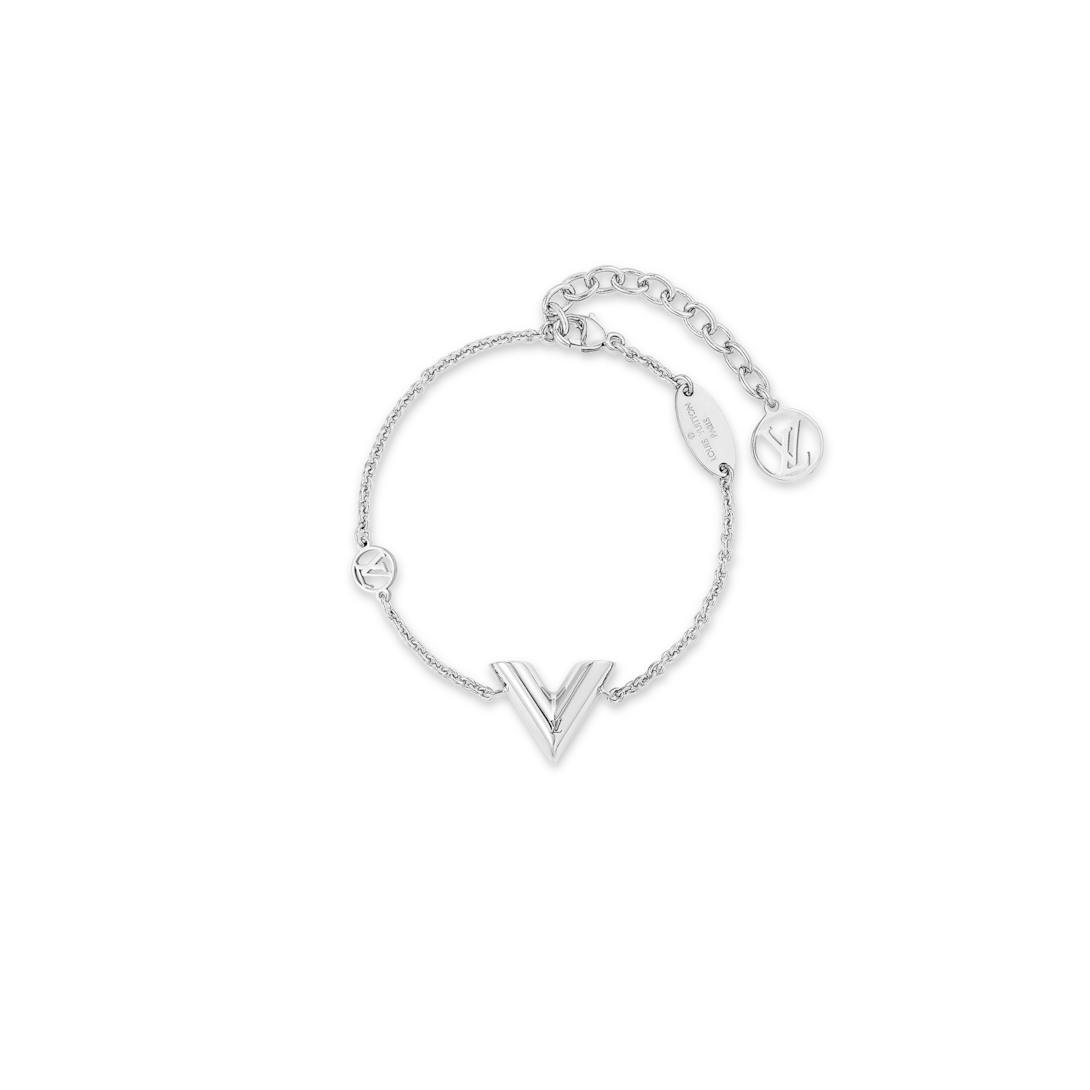 Louis vuitton store v bracelet silver